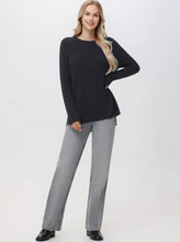 Load image into Gallery viewer, Emma Crewneck Shaker Sweater, Black
