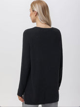 Load image into Gallery viewer, Emma Crewneck Shaker Sweater, Black
