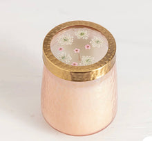 Load image into Gallery viewer, Rose + Oud Tall Pressed Floral Candle
