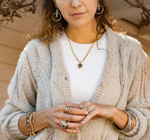 Load image into Gallery viewer, Waxing Poetic Riff Ring, Sterling Silver and Brass
