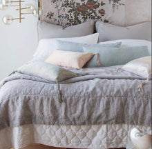 Load image into Gallery viewer, IN STOCK Bella Notte Linens Ines Bed End Throw Blanket, CLOUD
