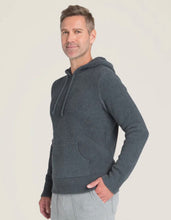 Load image into Gallery viewer, Barefoot Dreams CozyChic Men's Pullover Hoodie, Slate Blue
