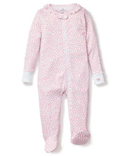 Load image into Gallery viewer, Pink Hearts Footed Romper
