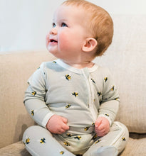 Load image into Gallery viewer, Milkbarn Orange Giraffe Bamboo Zipper Footed Romper
