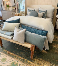 Load image into Gallery viewer, IN STOCK Bella Notte Linens Vienna Lumbar Throw Pillow 16x36, Cenote
