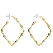 Load image into Gallery viewer, Waxing Poetic Ursa Hoop Earrings, Diamond
