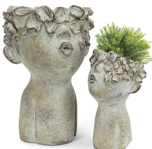Load image into Gallery viewer, Cement Kissing Face Planter, 2 Sizes
