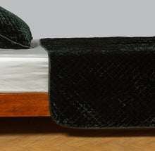 Load image into Gallery viewer, Bella Notte Linens Silk Velvet Quilted Coverlet
