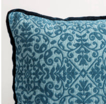 Load image into Gallery viewer, IN STOCK Bella Notte Linens Vienna Lumbar Throw Pillow 16x36, Cenote
