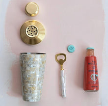 Load image into Gallery viewer, Mother of Pearl Cocktail Shaker
