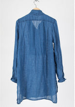 Load image into Gallery viewer, CP Shades Annette Linen Tunic, Indigo (Size Small)
