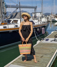 Load image into Gallery viewer, Rayo Stripe Straw Basket Bag
