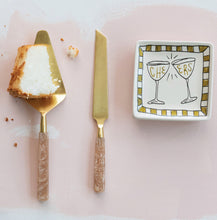 Load image into Gallery viewer, Marbled Handle Cake Servers
