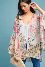 Load image into Gallery viewer, Mystical Garden Ruffle Sleeve Kimono
