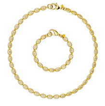 Load image into Gallery viewer, Cristina V Oval Chain CZ Bracelet
