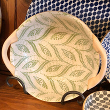 Load image into Gallery viewer, Terrafirma Ceramics 9" Vegetable Bowl With Handles (Cobalt, Citrus)
