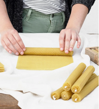 Load image into Gallery viewer, Natural Beeswax Tapers, Set of Two
