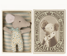 Load image into Gallery viewer, Maileg Sleepy/Wakey Baby Mouse (Rose, Blue)
