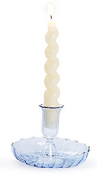 Load image into Gallery viewer, Handblown Glass Candlestick With Tray Base (5 Colors)
