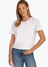 Load image into Gallery viewer, Dylan Short Sleeve Crop T-Shirt With Rolled Sleeve

