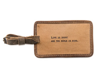 Load image into Gallery viewer, Leather Quote Luggage Tags (7 Styles)
