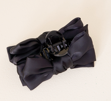 Load image into Gallery viewer, Satin Bow Large Hair Clip (4 Colors)
