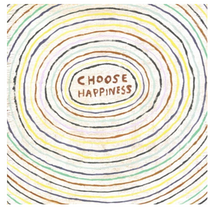 Load image into Gallery viewer, "Choose Happiness" Wooden Art Print  12x12
