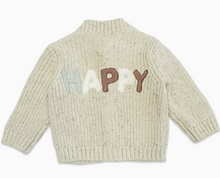 Load image into Gallery viewer, HAPPY Chunky Knit Baby Cardigan Sweater (LAST ONE, 18-24M)
