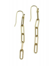 Load image into Gallery viewer, Cristina V Safety Pin Chain Earrings
