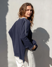Load image into Gallery viewer, MerSea Catalina Slub Tee - Black, Navy
