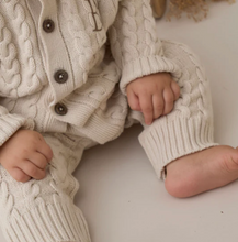 Load image into Gallery viewer, Elegant Baby Cable Knit Jumpsuit
