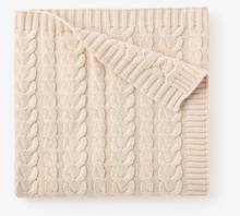 Load image into Gallery viewer, Elegant Baby Cable Knit Baby Blanket
