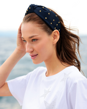 Load image into Gallery viewer, Knotted Headbands (Navy, Red/White Stripe)
