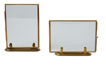 Load image into Gallery viewer, Brass + Glass Photo Frame, 2 Styles
