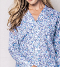 Load image into Gallery viewer, Fleur D'Azur Cotton Twill Pajama Set
