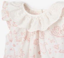Load image into Gallery viewer, Elegant Baby Swan Toile Dress + Bloomer
