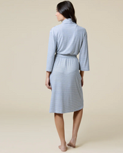 Load image into Gallery viewer, Dream Jersey Robe,  Indigo/White
