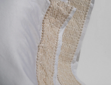 Load image into Gallery viewer, IN STOCK Bella Notte Linens Bria Pillowcase With Novola Lace (Winter White)
