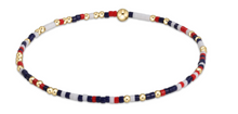 Load image into Gallery viewer, Enewton Hope Unwritten Beaded Bracelet (Firecracker, White, Red, Navy)
