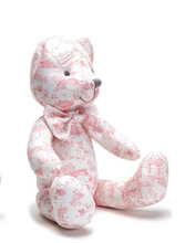 Load image into Gallery viewer, Toile Teddy Bear (Pink, Blue)
