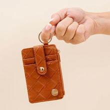 Load image into Gallery viewer, Keychain Wallets, Floral or Solid
