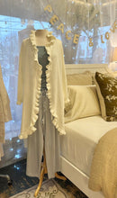 Load image into Gallery viewer, Short Ruffle Chenille Robe, Cloud
