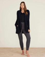 Load image into Gallery viewer, Barefoot Dreams CozyChic Lite Circle Cardi, Black (1 LEFT: Large)
