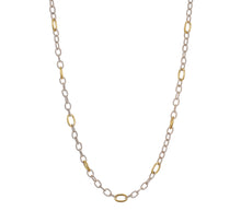 Load image into Gallery viewer, Waxing Poetic Twisted Link Sterling Chain with Brass Links (18", 30")
