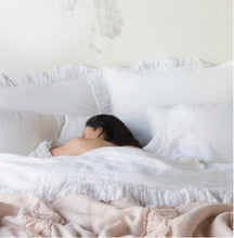 Load image into Gallery viewer, IN STOCK Bella Notte Linens Linen Whisper Sham (Deluxe, White)

