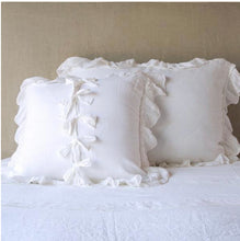 Load image into Gallery viewer, IN STOCK Bella Notte Linens Linen Whisper Sham (Deluxe, White)
