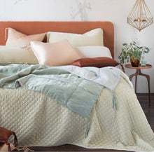 Load image into Gallery viewer, IN STOCK Bella Notte Linens Taline Throw Blanket, Cloud
