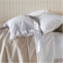 Load image into Gallery viewer, IN STOCK Bella Notte Linens Linen Whisper Pillowcase (White, Parchment)
