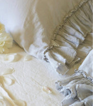 Load image into Gallery viewer, IN STOCK Bella Notte Linens Linen Whisper Pillowcase (White, Parchment)
