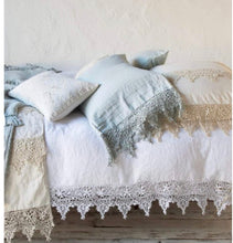 Load image into Gallery viewer, IN STOCK Bella Notte Linens Frida Pillowcase, Sterling (Retired Color)
